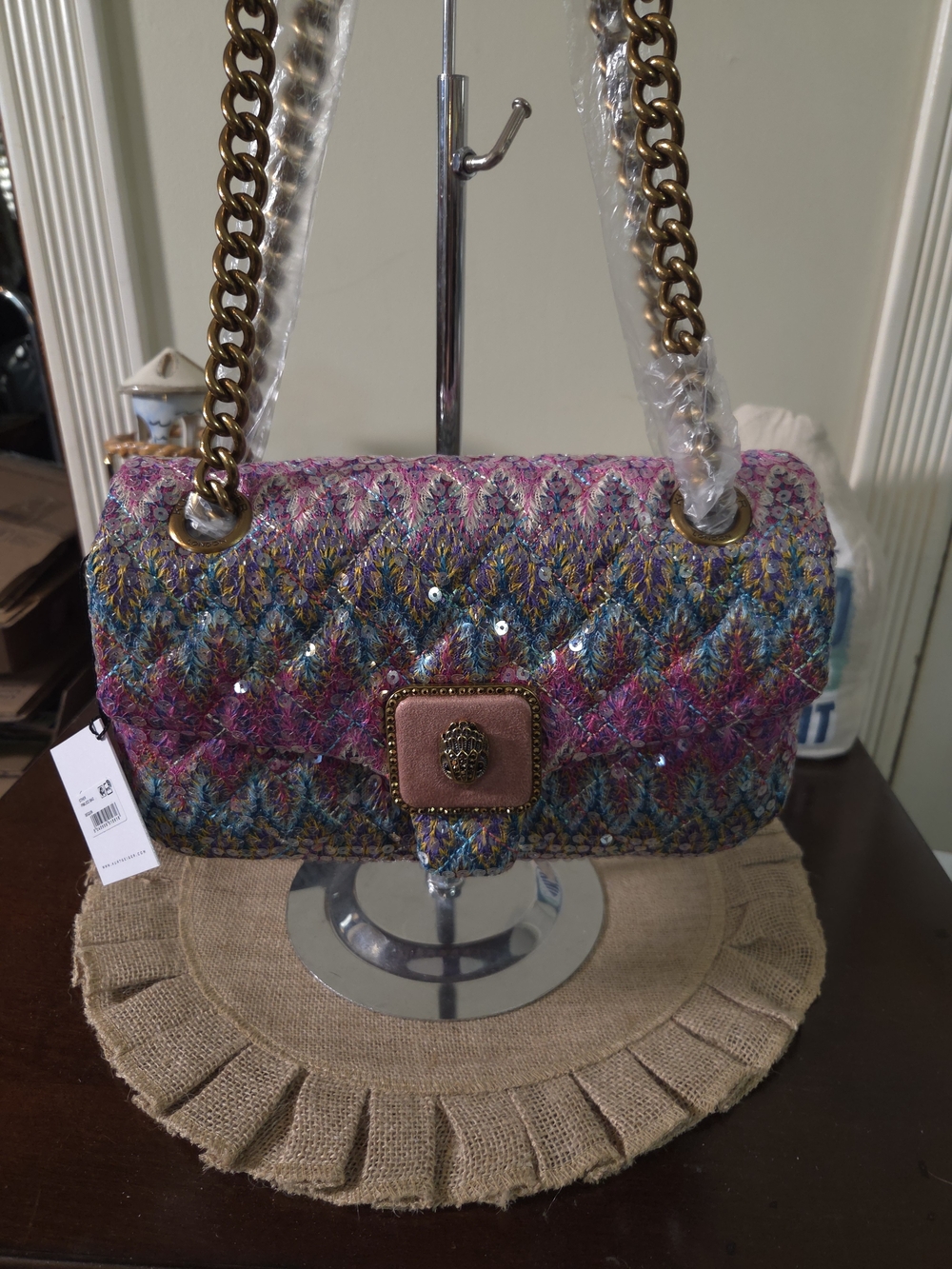 NWT Kurt Geiger Pimlico Sequins Crossbody